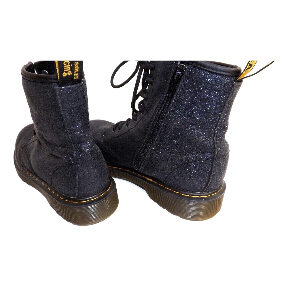 Dr. Martens Delaney Glitter Silver over Purple/Blue glitter boots -Ladies Size 5 - Picture 8 of 16